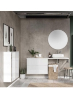 Arezzo design Monterey 80 alsószekrény szifonkivágás nélkül, 2 fiókkal, magasfényű fehér AR-167093