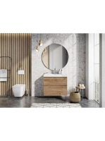 Arezzo design Monterey 80 alsószekrény szifonkivágással, 2 fiókkal, canela tölgy AR-167254