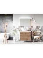 Arezzo design Monterey 80 alsószekrény szifonkivágással, 2 fiókkal, canela tölgy AR-167254