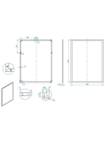 Arezzo design keretes tükör 80x60 cm, fekete AR-167581