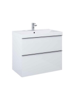 Arezzo design Monterey 80 alsószekrény szifonkivágással, 2 fiókkal, matt fehér AR-167596