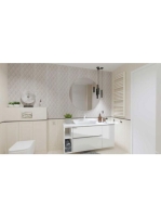 Arezzo design Monterey 80 alsószekrény szifonkivágással, 2 fiókkal, matt fehér AR-167596