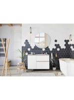 Arezzo design Monterey 80 alsószekrény szifonkivágással, 2 fiókkal, matt fehér AR-167596