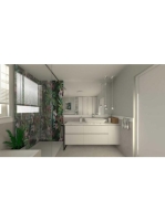 Arezzo design Monterey 60 alsószekrény szifonkivágás nélkül, 2 fiókkal, matt fehér AR-167602