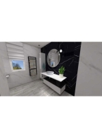 Arezzo design Monterey 80 alsószekrény szifonkivágás nélkül, 1 fiókkal, matt fehér AR-167604