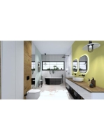 Arezzo design Monterey 80 alsószekrény szifonkivágás nélkül, 1 fiókkal, matt fehér AR-167604