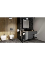 Arezzo design Monterey 80 alsószekrény szifonkivágás nélkül, 1 fiókkal, matt szürke AR-167605