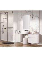 Arezzo design Monterey 80 alsószekrény szifonkivágás nélkül, 2 fiókkal, matt fehér AR-167606