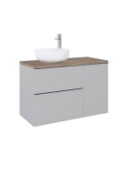 Arezzo design Monterey oldalszekrény 40x63,5 cm, 1 ajtóval, matt szürke AR-167611