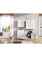 Arezzo design Monterey felsőszekrény 40x21,6x80 cm, 1 ajtóval, matt fehér AR-167612