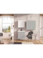 Arezzo design Monterey felsőszekrény 40x80 cm, 1 ajtóval, matt szürke AR-167615