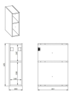 Arezzo design Monterey Duo 20 polcos elem, matt szürke AR-167619