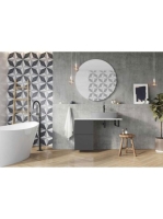 Arezzo design Monterey 40 oldalszekrény 2 fiókkal, magasfényű antracit AR-167729