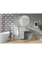 Arezzo design Monterey 40 oldalszekrény 2 fiókkal, matt szürke AR-167731