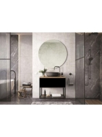 Arezzo design Monterey 60 alsószekrény szifonkivágással, 1 fiókkal, matt fekete AR-168103