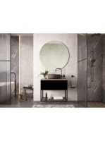 Arezzo design Monterey 80 alsószekrény szifonkivágással, 1 fiókkal, matt fekete AR-168104