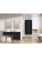 Arezzo design Monterey 80 alsószekrény szifonkivágással, 1 fiókkal, matt fekete AR-168104