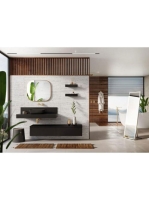 Arezzo design Monterey 80 alsószekrény szifonkivágás nélkül, 1 fiókkal, matt fekete AR-168109