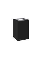 Arezzo design Monterey oldalszekrény szennyeskosárral 40 cm, matt fekete AR-168113