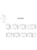 Arezzo design Monterey Duo 20 polcos elem, matt fekete AR-168116