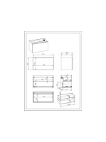 Arezzo design Malibu matt szürke alsószekrény 1+1 fiók, 90 cm AR-168384