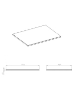 Arezzo design matt fehér márvány mosdópult 49,4x90 cm AR-168390