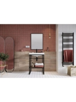 Arezzo design keretes tükör 50x80 cm, fekete AR-168408