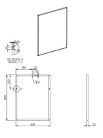 Arezzo design keretes tükör 60x80 cm, króm AR-168420