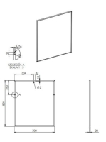 Arezzo design keretes tükör 70x80 cm, króm AR-168421