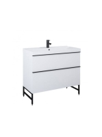 Arezzo design Monterey fekete fém tartó keret lábakkal, 100 cm AR-168441