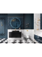 Arezzo design univerzális polc 40 cm, matt fekete AR-168449