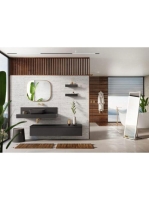 Arezzo design univerzális polc 40 cm, magasfényű antracit AR-168450