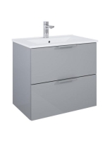 Arezzo design Etna 2 fiókos szekrény mosdóval 60x38,4 magasfényű világosszürke AR-168487