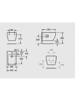 Arezzo design Ohio fali bidé csésze AR-203
