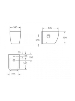 Arezzo design Ohio álló bidé AR-204