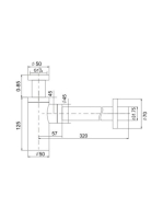 Arezzo design Round kerek mosdószifon AR-220