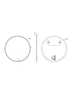 Arezzo design LED kerek okos tükör 100 cm, párátlanító funkcióval és  BlueTooth hangszóróval AR-3052