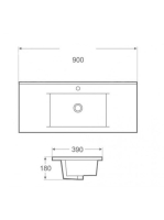 Arezzo design Medford beépíthető mosdó AR-3090