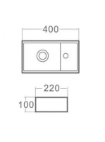 Arezzo design Austin jobbos kézmosó AR-340