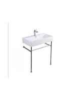 Arezzo design Tampa mosdótál fémlábbal - lefolyó, fehér AR-382W