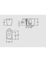 Arezzo design Charlton álló WC csésze AR-404
