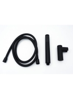 Arezzo design Artfield fekete Cascade kifolyós kádcsaptelep zuhanyszettel AR-6020BL