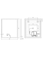 Arezzo design LED okos tükör 60x70 cm beépített óraval és hőmérővel, párátlanító funkcióval AR-6070