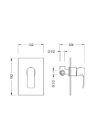 Arezzo design Wakefield Cascade fali mosdó csaptelep AR-7034+AR-7068