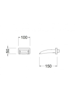 Arezzo design Wakefield Cascade fali mosdó csaptelep AR-7034+AR-7068