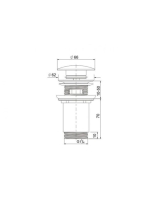 Arezzo design click-clack lefolyó AR-726