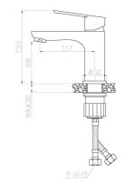 Arezzo design Blackfield Mosdócsaptelep AR-8801