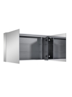 Arezzo design Premium tükrös szekrény 120 cm, Technobox+LED világítás, 2 ajtóval AR-904666