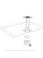 Arezzo design SOLIDSoft zuhanytálca 90x90 cm, lefolyóval, beton AR-9090C