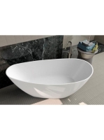 Arezzo design Palmyra szabadonálló kád 150x70 cm, öntöttmárvány AR-Palmyra150